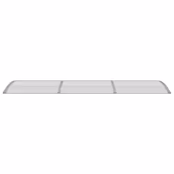 vidaXL Door Canopy Polycarbonate Outdoor Window Front Back Door Canopy Awning - grey, 300 x 80 cm - Additional view 3
