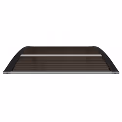 vidaXL Door Canopy Window Outdoor Awning Rain Shelter Roof Black Polycarbonate