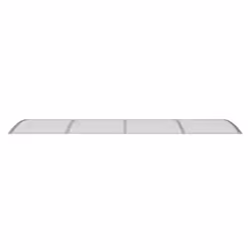 vidaXL Door Canopy Grey 350x100 cm Polycarbonate Outdoor Awning Rain Shelter - Additional view 3