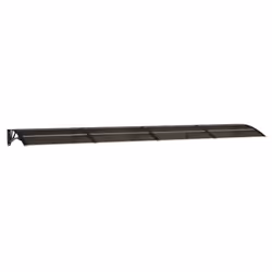 vidaXL Door Canopy Window Outdoor Awning Rain Shelter Roof Black Polycarbonate
