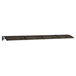 vidaXL Door Canopy Window Outdoor Awning Rain Shelter Roof Black Polycarbonate