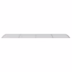 vidaXL Door Canopy Grey 400x100 cm Polycarbonate Outdoor Awning Rain Shelter - Additional view 3