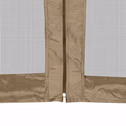vidaXL Hexagonal Pop-Up Marquee with Sidewalls 3.6x3.1 m Taupe 220g/mÂ² Canopy - Additional view 8