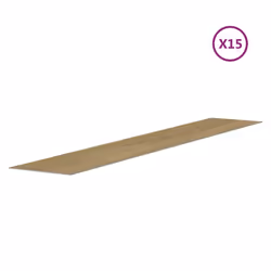 vidaXL Wall Panels Wood Look PVC 2.06 mÂ² 3D Wall Paper Cladding Wall Covering - brown, oak wood - Additional view 5