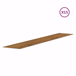 vidaXL Wall Panels Wood Look PVC 2.06 mÂ² 3D Wall Paper Cladding Wall Covering - dark brown, oak wood - Additional view 5