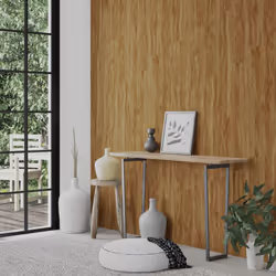 vidaXL Wall Panels Wood Look PVC 2.06 mÂ² 3D Wall Paper Cladding Wall Covering - brown, peacock sandalwood - Additional view 4