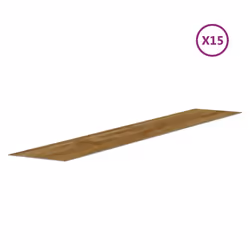 vidaXL Wall Panels Wood Look PVC 2.06 mÂ² 3D Wall Paper Cladding Wall Covering - brown, peacock sandalwood - Additional view 5