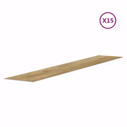 vidaXL Wall Panels Wood Look PVC 2.06 mÂ² 3D Wall Paper Cladding Wall Covering - light brown, oak wood - Additional view 6