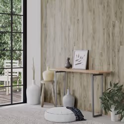 vidaXL Wall Panels Wood Look PVC 2.06 mÂ² 3D Wall Paper Cladding Wall Covering - grey, oak wood - Additional view 2