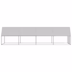 vidaXL Outdoor Chicken Cage Galvanised Steel Hen House Chicken Run Multi Sizes - 2 x 8 x 2 m - Additional view 2