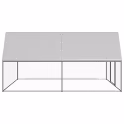 vidaXL Outdoor Chicken Cage Galvanised Steel Hen House Chicken Run Multi Sizes - 3 x 4 x 2 m