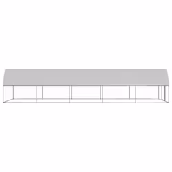 vidaXL Outdoor Chicken Cage Galvanised Steel Hen House Chicken Run Multi Sizes - 3 x 10 x 2 m