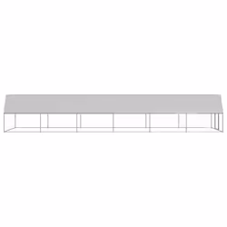 vidaXL Outdoor Chicken Cage Galvanised Steel Hen House Chicken Run Multi Sizes - 3 x 12 x 2 m - Additional view 2