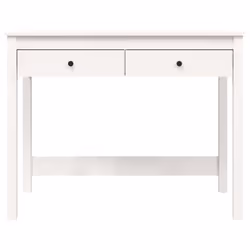 vidaXL Solid Wood Pine Desk with Drawers Writing Standing Desk Multi Colours - white - Additional view 5