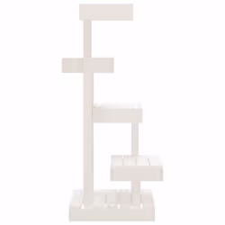 vidaXL Cat Tree Cat Scratch Tower Cat Climber Scratching Tree Solid Wood Pine - white - Additional view 4