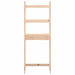 vidaXL Solid Wood Pine Toilet Rack Wooden Bathroom Space Saver Multi Colours - natural - Additional view 5