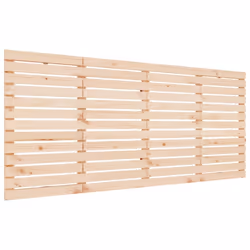vidaXL Wall Headboard Bedroom Bed Header Decor Bed Headboard Solid Wood Pine - brown, 206 x 3 x 91.5 cm