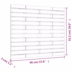 VidaXL 824677 headboard/footboard Black - Additional view 7