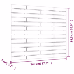 VidaXL 824687 headboard/footboard Black - Additional view 8