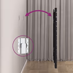 vidaXL Wall Headboard Bedroom Bed Header Decor Bed Headboard Solid Wood Pine - black, 81 x 3 x 91.5 cm - Additional view 5