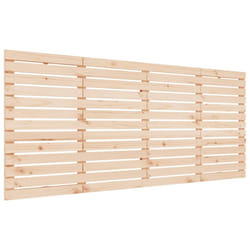 vidaXL Wall Headboard Bedroom Bed Header Decor Bed Headboard Solid Wood Pine - brown, 186 x 3 x 91.5 cm