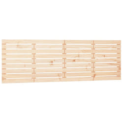 vidaXL Wall Headboard Bedroom Bed Header Decor Bed Headboard Solid Wood Pine - brown, 206 x 3 x 63 cm