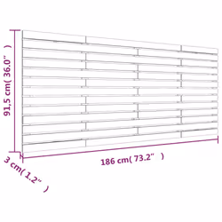 VidaXL 824719 headboard/footboard White - Additional view 8