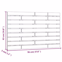 VidaXL 824727 headboard/footboard Black - Additional view 8