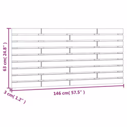 VidaXL 824734 headboard/footboard White - Additional view 7