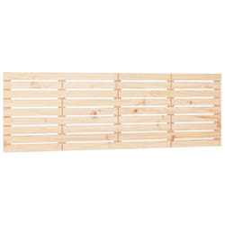 vidaXL Wall Headboard Bedroom Bed Header Decor Bed Headboard Solid Wood Pine - brown, 166 x 3 x 63 cm
