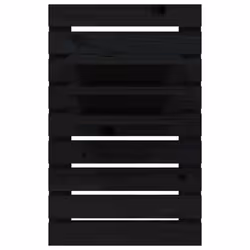 vidaXL 2x Solid Wood Pine Wall-mounted Bedside Shelves Storage Multi Colours - black - Additional view 5