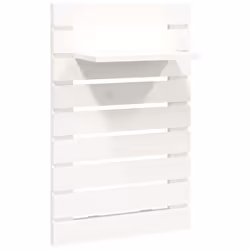 vidaXL 2x Solid Wood Pine Wall-mounted Bedside Shelves Storage Multi Colours - white - Additional view 4