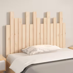 vidaXL Solid Wood Pine Wall Headboard Bedroom Bed Header Multi Colours/Sizes - brown, 108 x 3 x 80 cm - Additional view 2