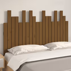 vidaXL Solid Wood Pine Wall Headboard Bedroom Bed Header Multi Colours/Sizes - honey brown, 127.5 x 3 x 80 cm - Additional view 2