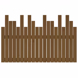 vidaXL Solid Wood Pine Wall Headboard Bedroom Bed Header Multi Colours/Sizes - honey brown, 127.5 x 3 x 80 cm - Additional view 4