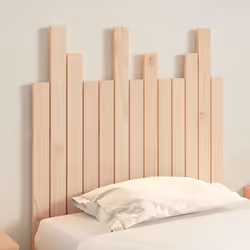 vidaXL Solid Wood Pine Wall Headboard Bedroom Bed Header Multi Colours/Sizes - brown, 82.5 x 3 x 80 cm - Additional view 2