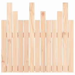 vidaXL Solid Wood Pine Wall Headboard Bedroom Bed Header Multi Colours/Sizes - brown, 82.5 x 3 x 80 cm - Additional view 4