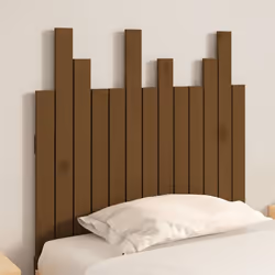 vidaXL Solid Wood Pine Wall Headboard Bedroom Bed Header Multi Colours/Sizes - honey brown, 82.5 x 3 x 80 cm - Additional view 2