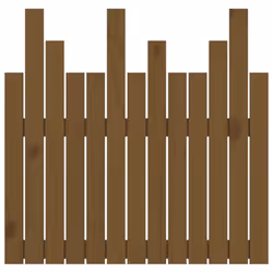 vidaXL Solid Wood Pine Wall Headboard Bedroom Bed Header Multi Colours/Sizes - honey brown, 82.5 x 3 x 80 cm - Additional view 4