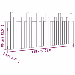 VidaXL 824814 headboard/footboard White - Additional view 8