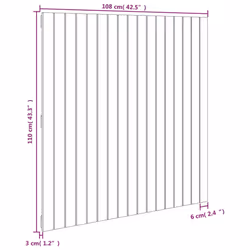 VidaXL 824824 headboard/footboard White - Additional view 8