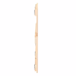vidaXL Solid Wood Pine Wall Headboard Bed Header Multi Colours Multi Sizes - brown, 204 x 3 x 60 cm - Additional view 4
