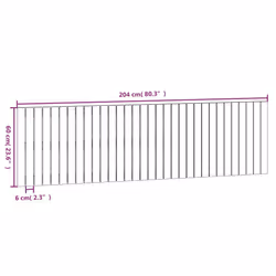 VidaXL 824829 headboard/footboard White - Additional view 8