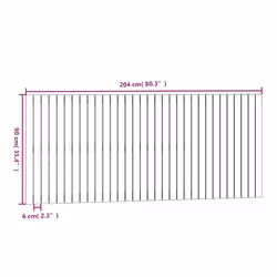 VidaXL 824869 headboard/footboard White - Additional view 8