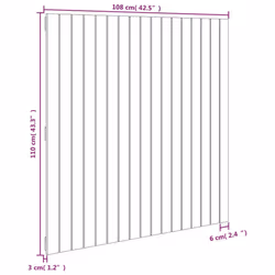 VidaXL 824924 headboard/footboard White - Additional view 8
