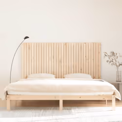 vidaXL Solid Wood Pine Wall Headboard Bed Header Multi Colours Multi Sizes - brown, 204 x 3 x 110 cm - Additional view 2
