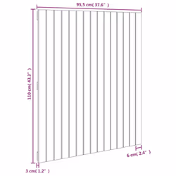 VidaXL 824937 headboard/footboard Black - Additional view 7
