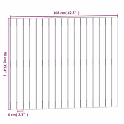 VidaXL 824941 headboard/footboard Brown - Additional view 8