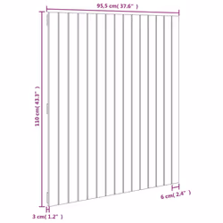 VidaXL 824942 headboard/footboard Black - Additional view 8