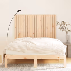 vidaXL Solid Wood Pine Wall Headboard Bed Header Multi Colours Multi Sizes - brown, 146.5 x 3 x 110 cm - Additional view 2